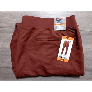 32 Degrees Cool Pants Adult 2XL Brown Sable Athletic Casual Pull On Womens